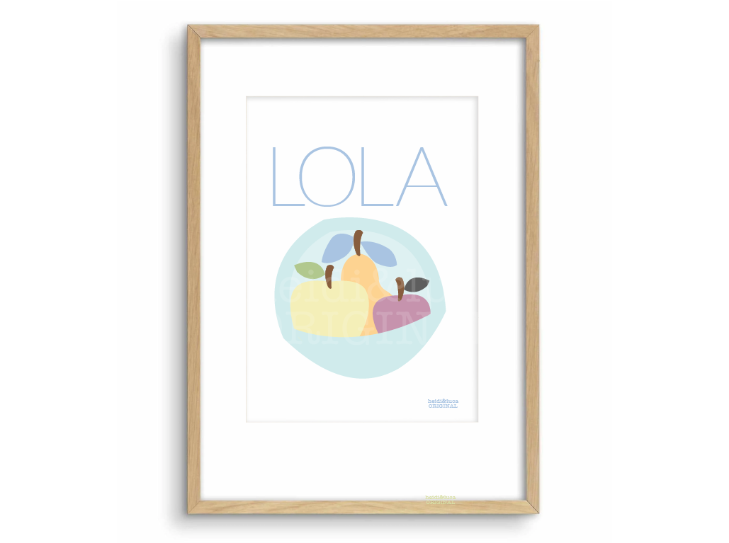 Fruit Bowl Name Print