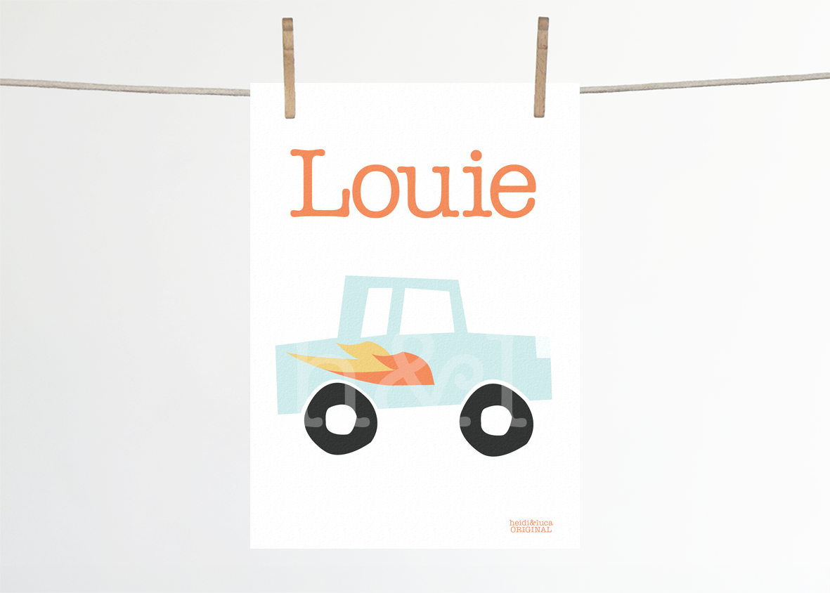 Flamin Charlie Name Print