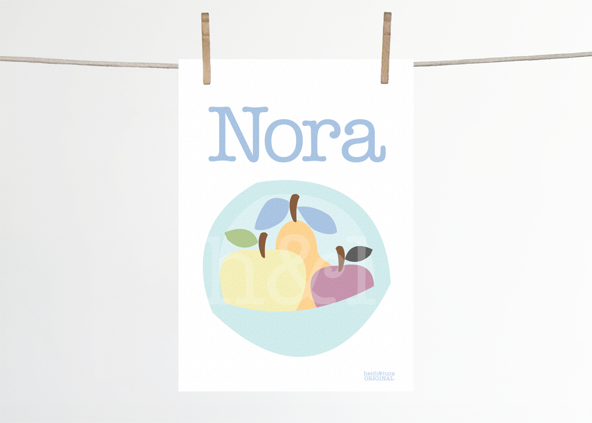 Fruit Bowl Name Print