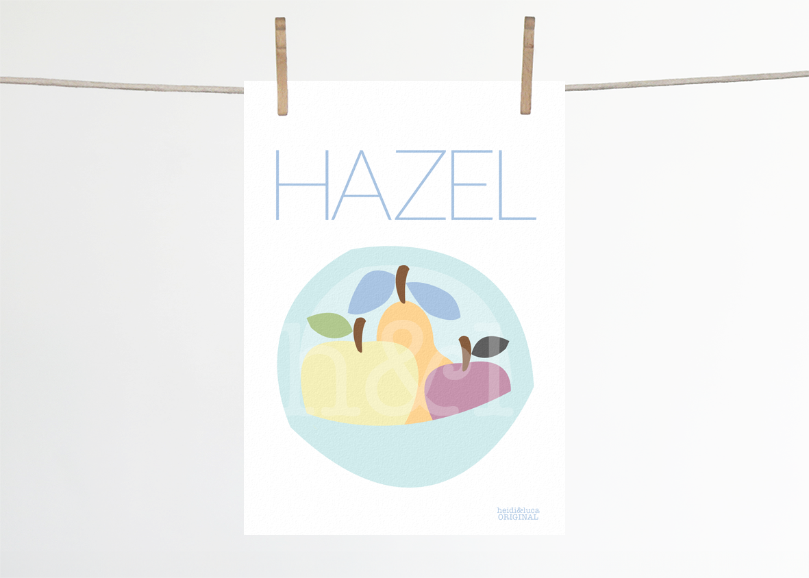 Fruit Bowl Name Print