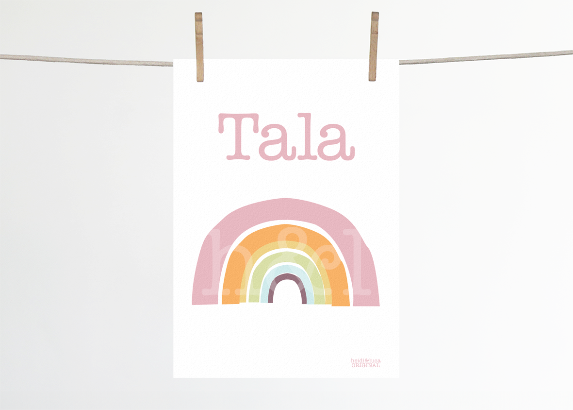 Rainbowlicious Name Print
