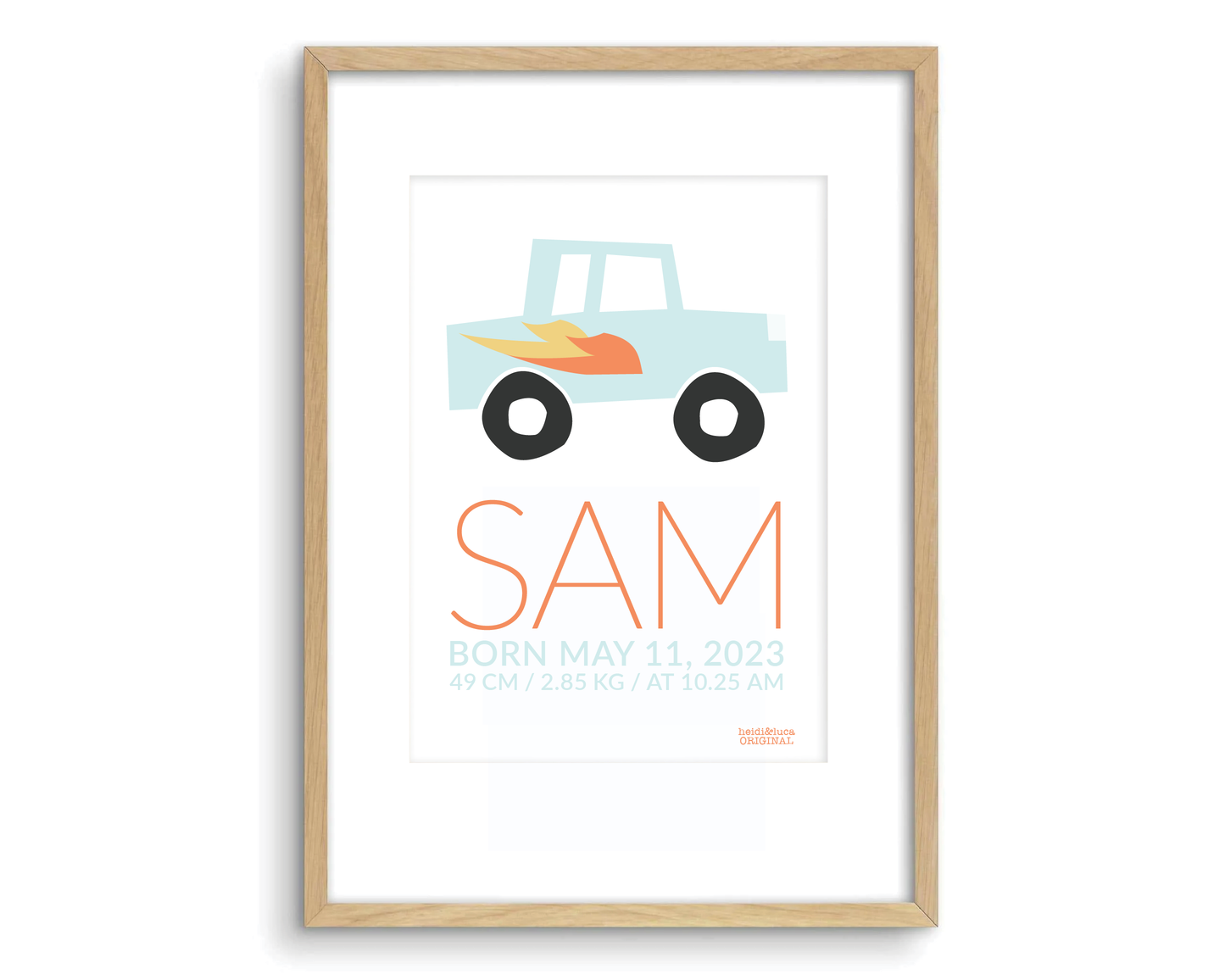 Flamin' Charlie Birth Print