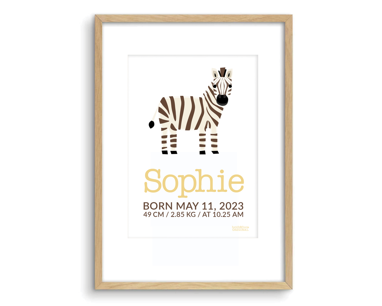 Ziggy Birth Print