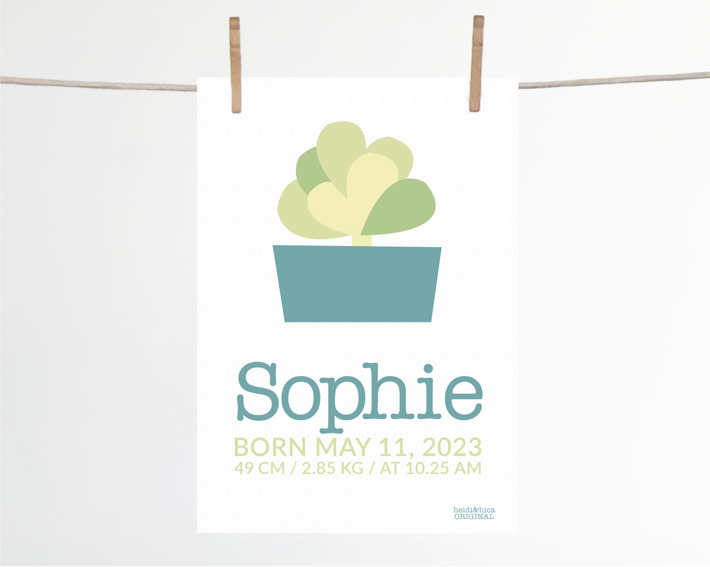 Flapjack Birth Print