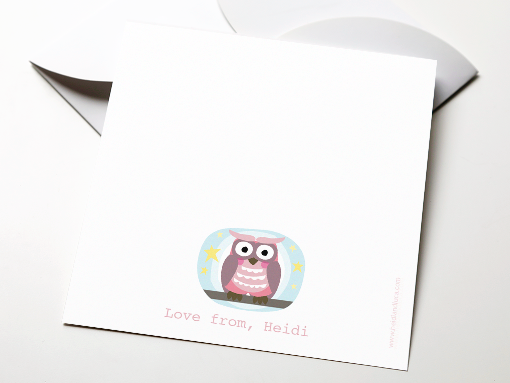 Cooky Owl Note Card