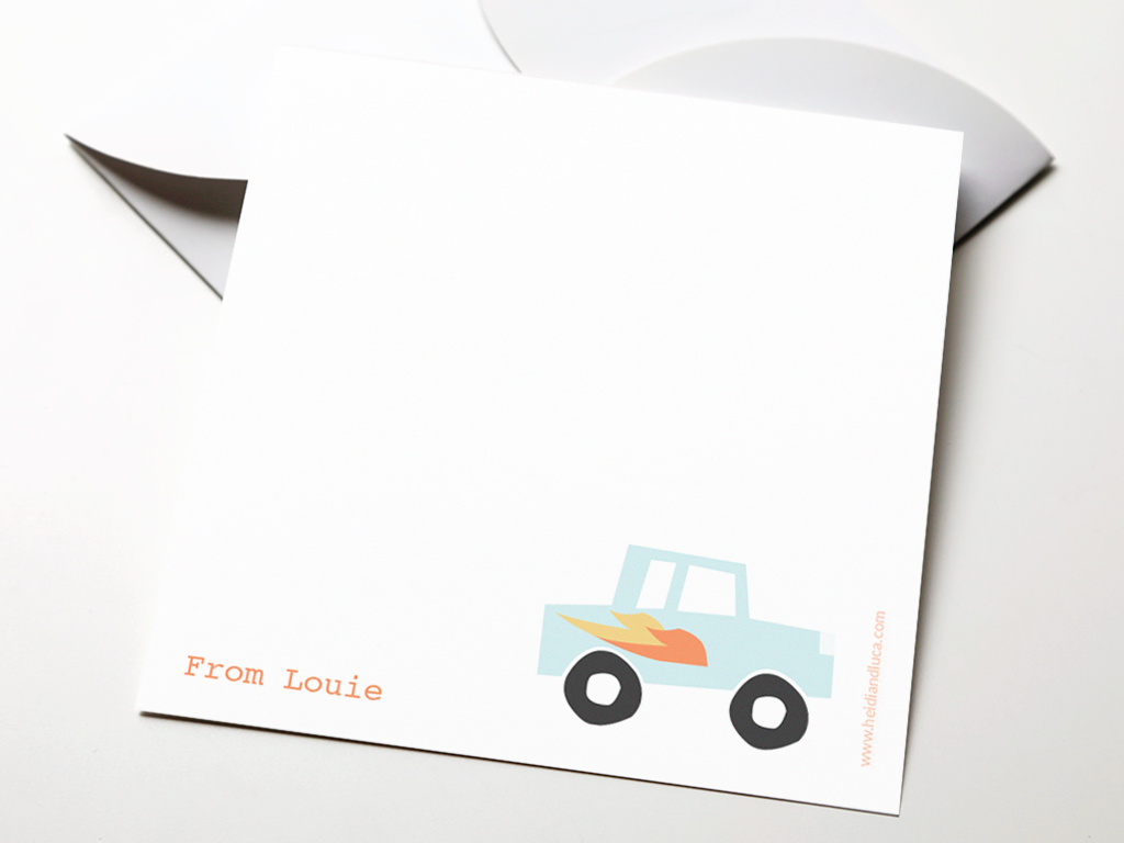 Flamin Charlie Note Card