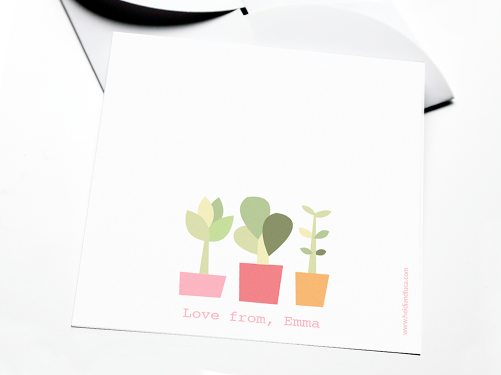 My Little Garden Note Card