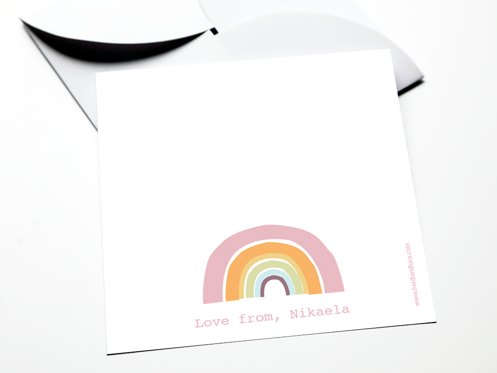 Rainbowlicious Note Card
