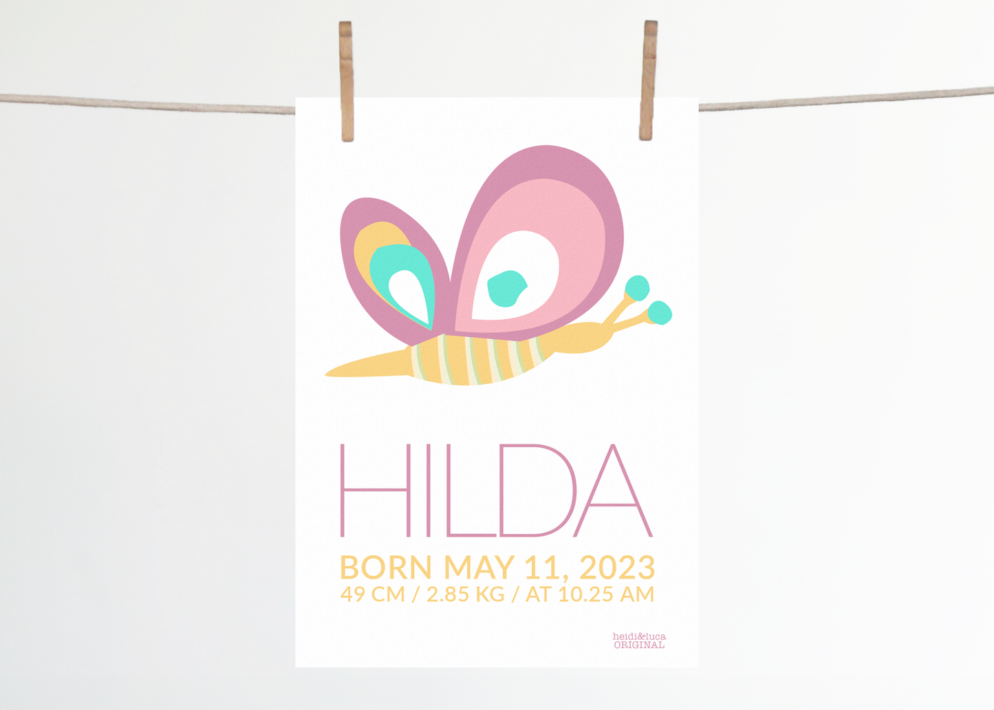 Hilda Birth Print
