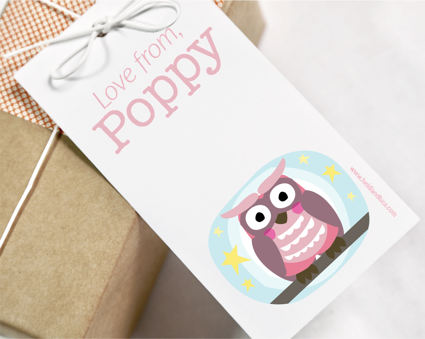 Cooky Owl Gift Tag