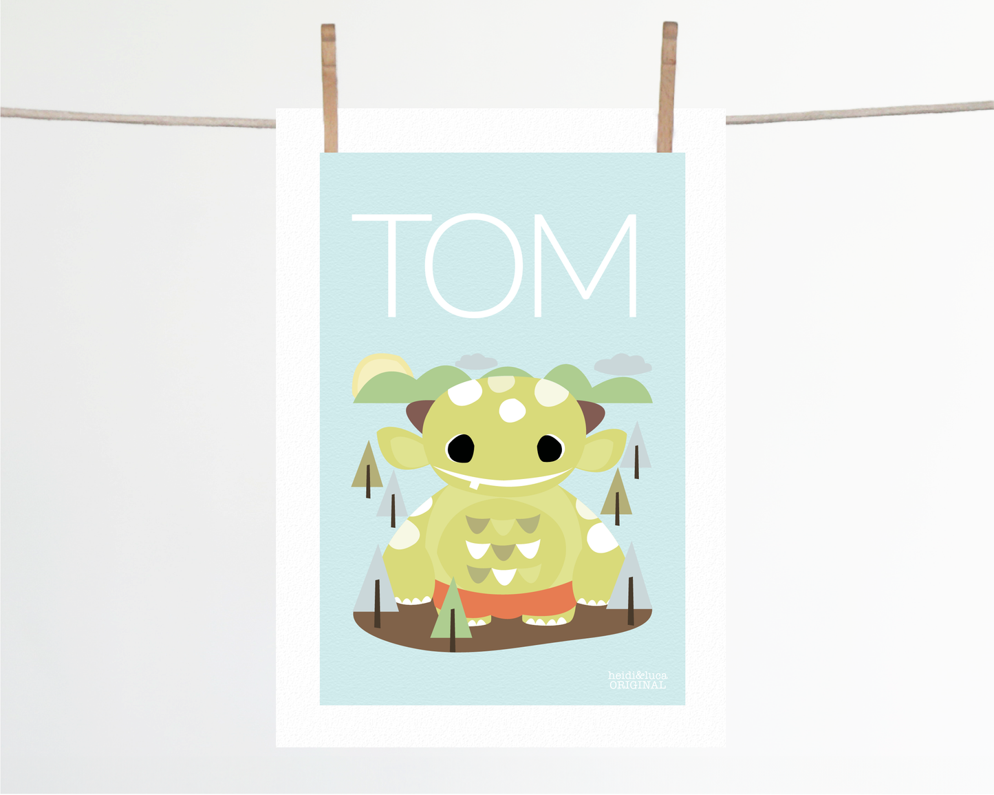 Milly the Monster Name Print