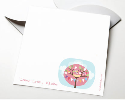 Little Pink Tree Party Note Card