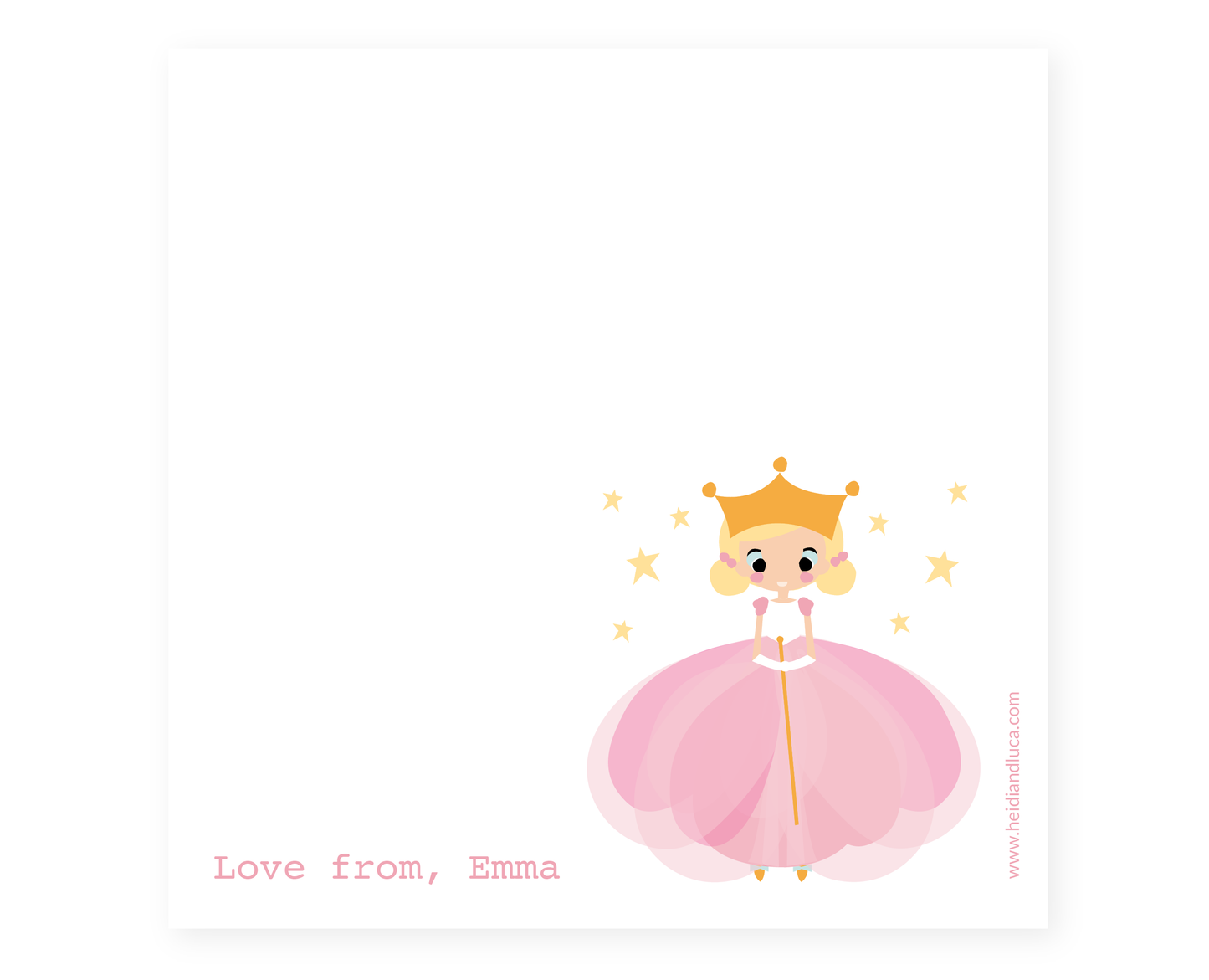 Princess Note Card