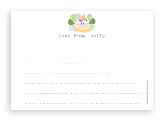 Holly Note Card