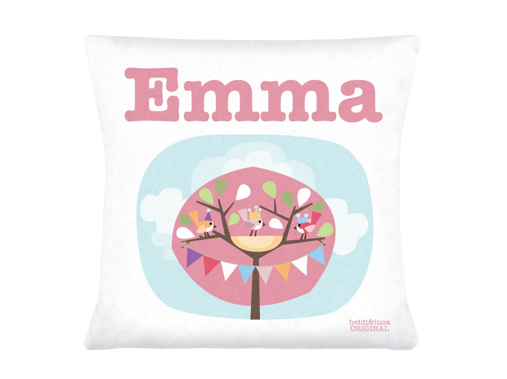 Little Pink Tree Party Cushion Cover