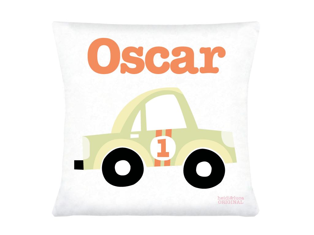 Rory The Racer Cushion Cover