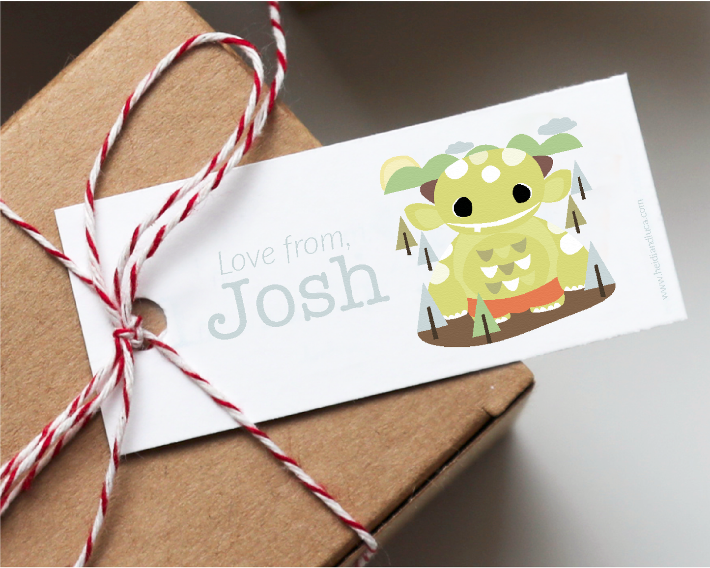 Milly the Monster Petite Gift Tag